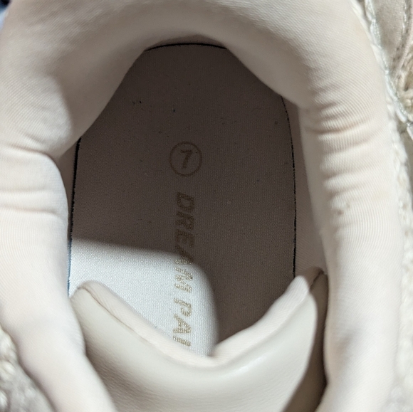DREAM PAIRS NWOT PLATFORM FASHION SNEAKERS CHUNKY CASUAL SHOES SZ 7 IVORY - Picture 6 of 7